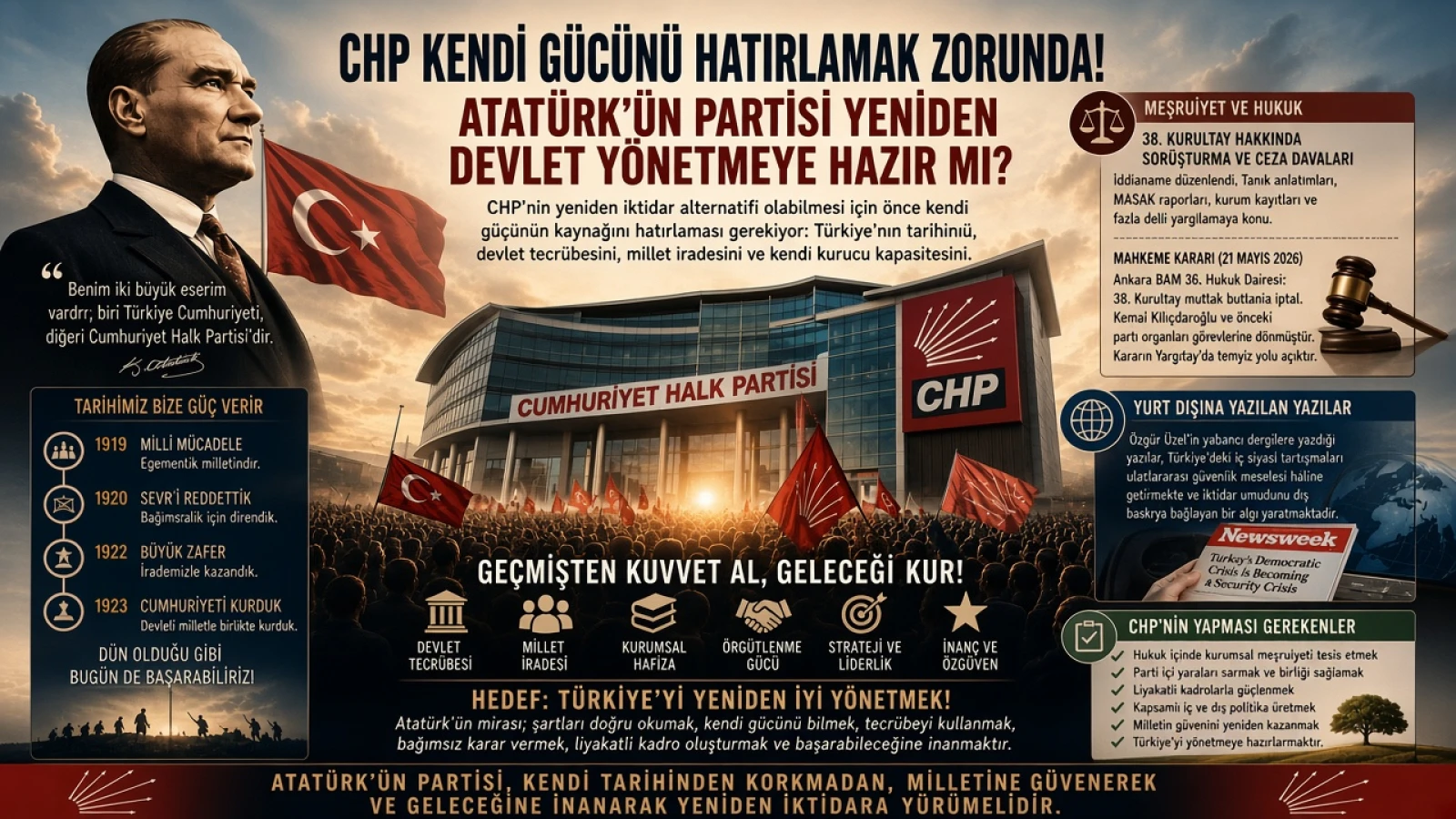 CHP Kendi Gücünü Hatırlamak Zorunda: Atatürk’ün Partisi Yeniden Devlet Yönetmeye Hazır Mı?