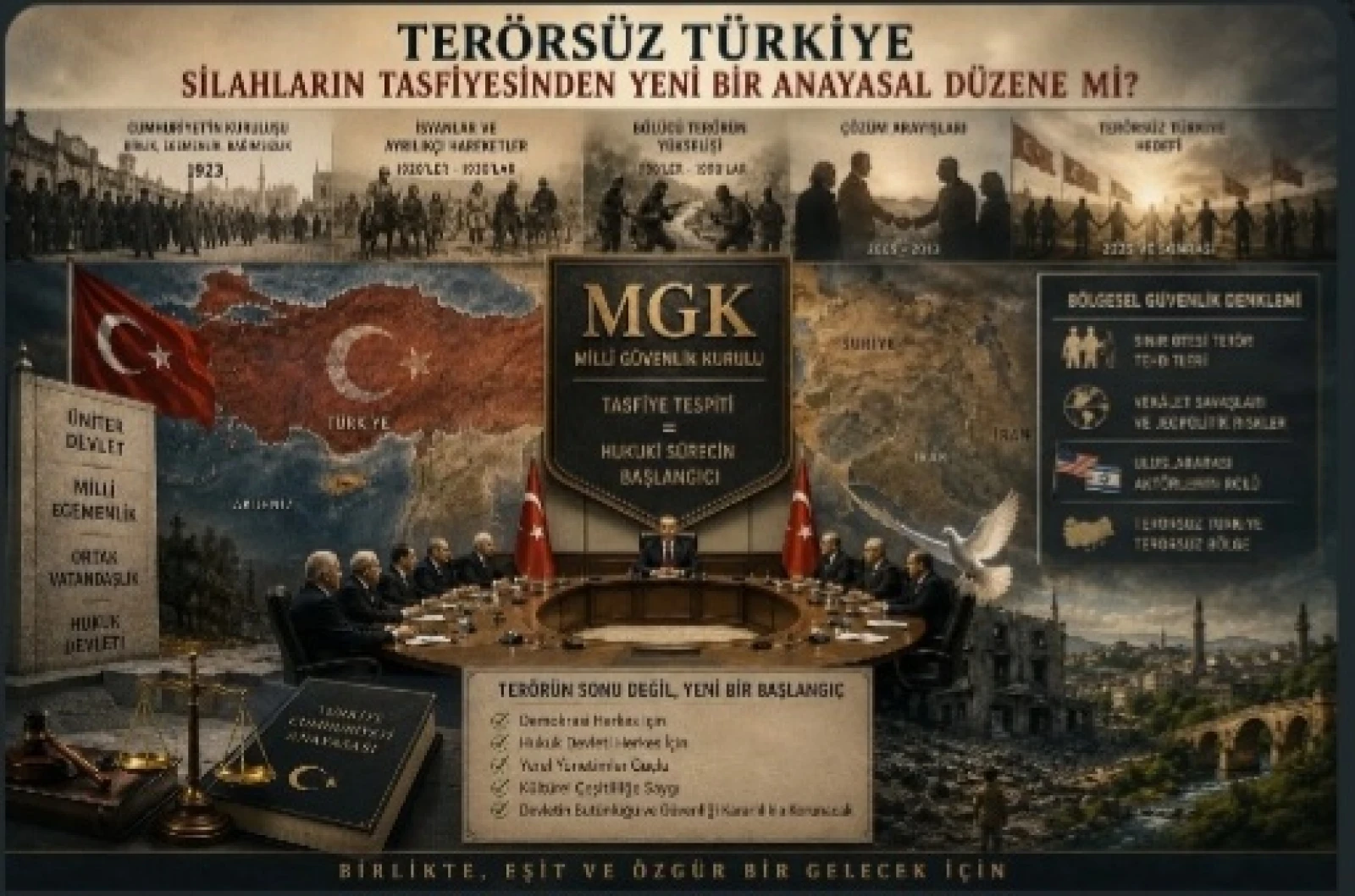TERÖRSÜZ TÜRKİYE:SİLAHLARIN TASFİYESİNDEN YENİ BİR ANAYASAL DÜZENE Mİ?