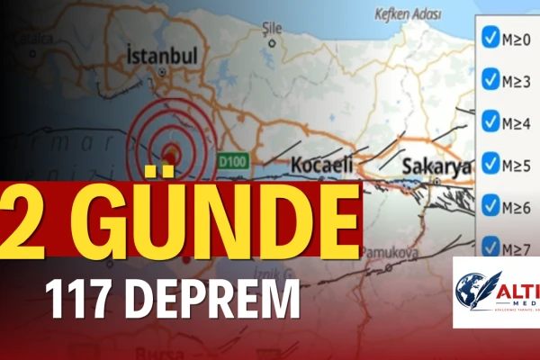 Adalar Açıklarında 2 Gündür 117 Deprem Oldu!