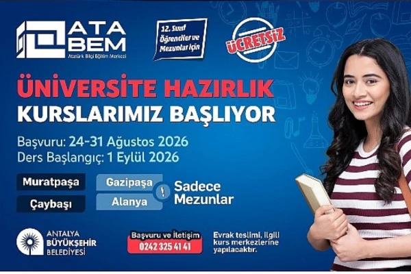 Antalya Büyükşehir Belediyesi’nden Ücretsiz Eğitim Fırsatı