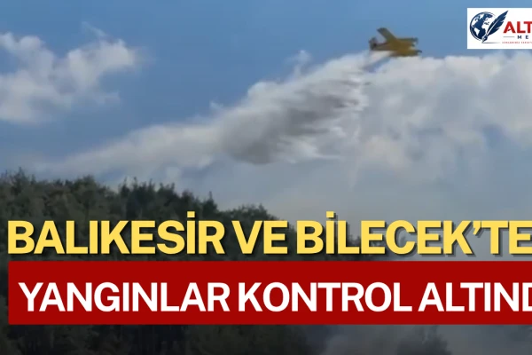 Balıkesir ve Bilecik’te Yangınlar Kontrol Altında