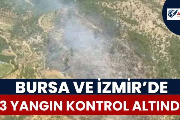 Bursa ve İzmir’de 3 Yangın Kontrol Altında