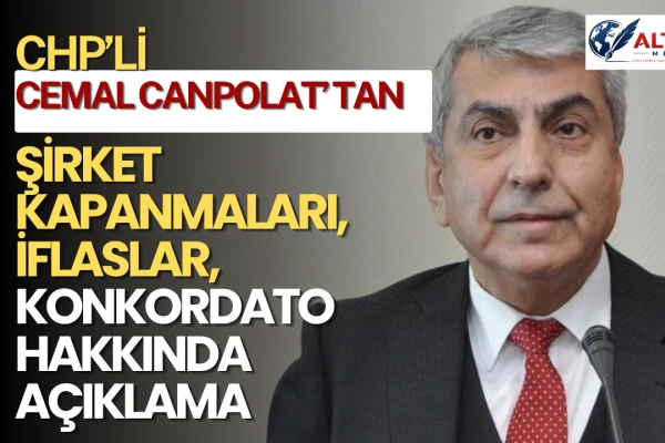 Cemal Canpolat, 9 Başlıkta Türkiye’de Üretimin Ağır Bilançosunu Açıkladı