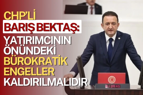CHP’li Barış Bektaş’tan Uyarı: Yatırımcının Önü Bürokrasiyle Kesiliyor!