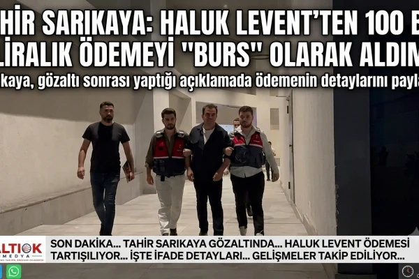 Haluk Levent Tahir Sarıkaya'ya burs vermiş!