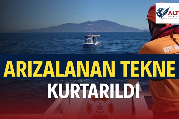 Marmara Adası Açıklarında Arızalanan Tekne Kurtarıldı