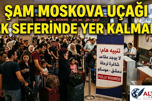 Şam Moskova Uçağı İlk Seferinde Yer Kalmadı