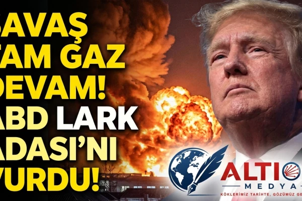 Savaş Tam Gaz Devam! ABD Lark Adası'nı Vurdu!