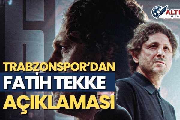 Trabzonspor'dan Fatih Tekke Açıklaması: İstifa Kabul Edilmedi