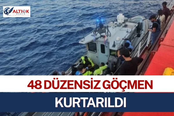 Türk Bayraklı Gemi 48 Düzensiz Göçmeni Kurtardı