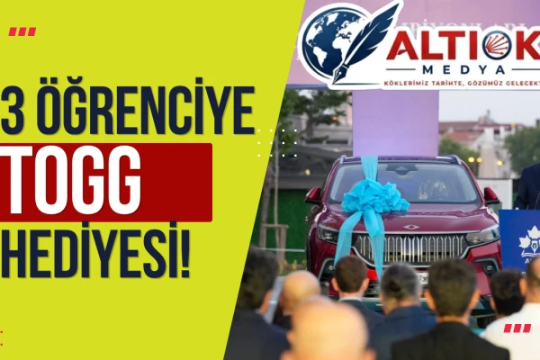 YKS’de Türkiye Birincisi Olan 3 Öğrenciye TOGG Ödül