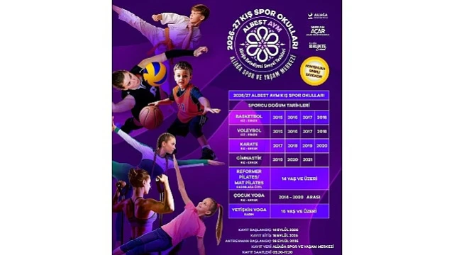 Aliağa Belediyesi’nin 2026-2027 Kış Spor Okulları Kayıtları Başlıyor