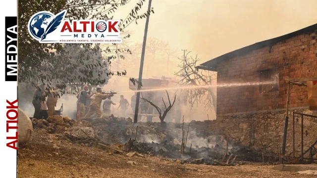 Antalya Aksu’daki Yangın İçin Bini Aşkın Personel Görevde