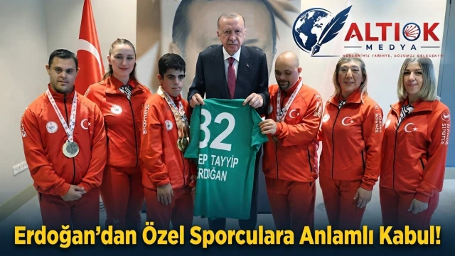 Cumhurbaşkanı Erdoğan’dan Özel Sporculara Anlamlı Kabul!