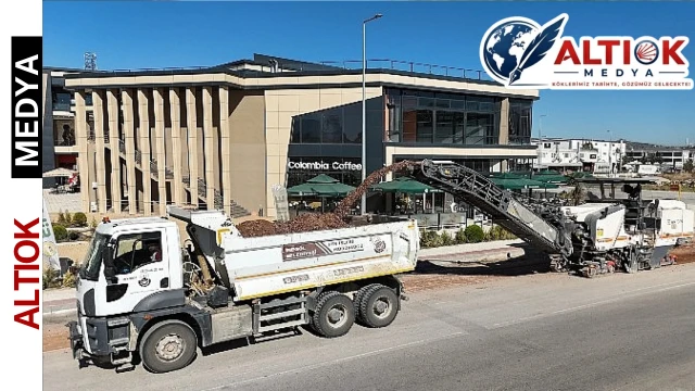 Kozluca Bulvarında Asfalt Kaplama Çalışması Başladı