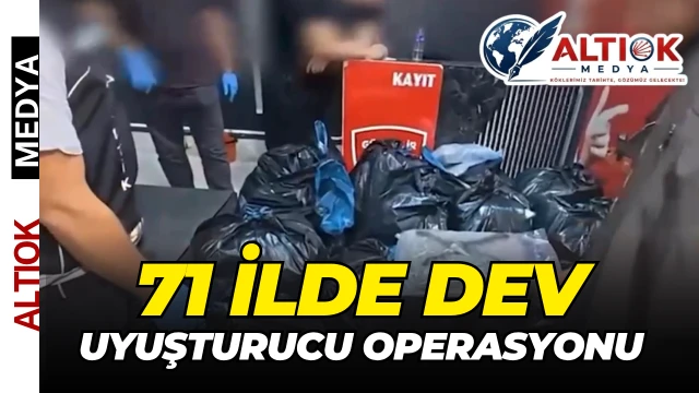 Uyuşturucu Madde Satıcıların Yönelik Dev Operasyon