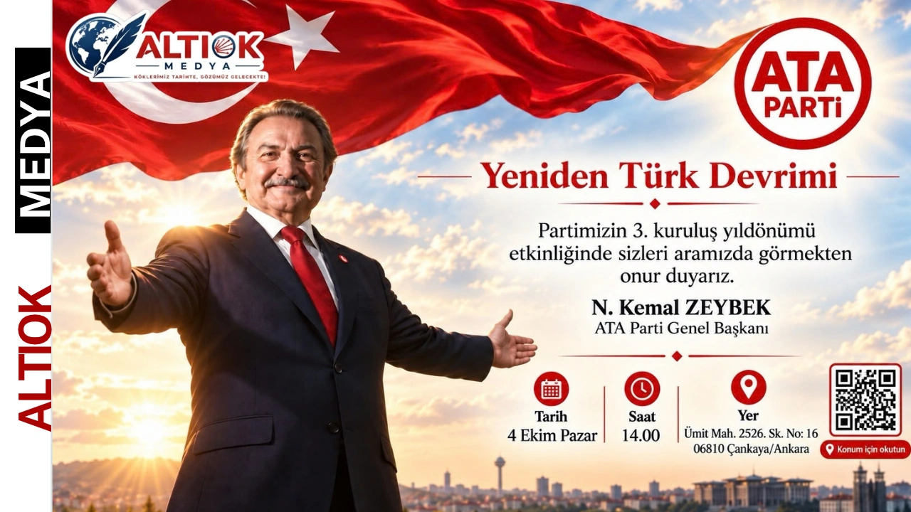 ATA Parti'nin 3. Kuruluş Yıldönümünde Davet
