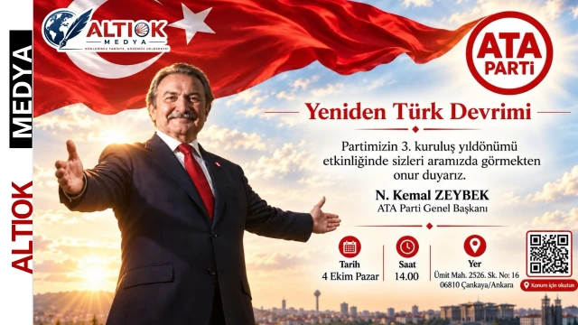 ATA Parti'nin 3. Kuruluş Yıldönümünde Davet